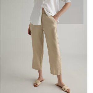 Beige Women's Cropped Pants